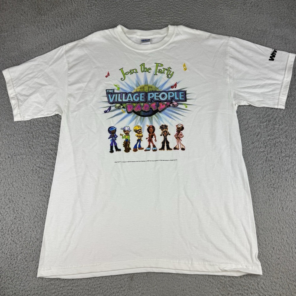 VINTAGE The Village People Join The Party 2007 Graphic T-shirt Men Large Music